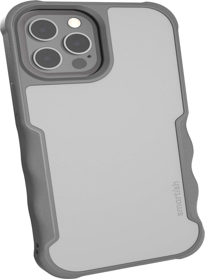 Smartish iPhone 12 Pro Max Armor Case - Gripzilla [Rugged + Protective] Slim Tough Grip Cover - Gray Area - Image 1